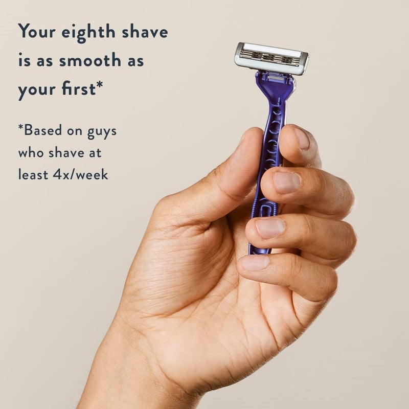 Harry's Men's Disposable Razors, 3-Blade Razors with Lubricating Strip and Pivoting Head, 10 count(Pack of 1) - Image 5