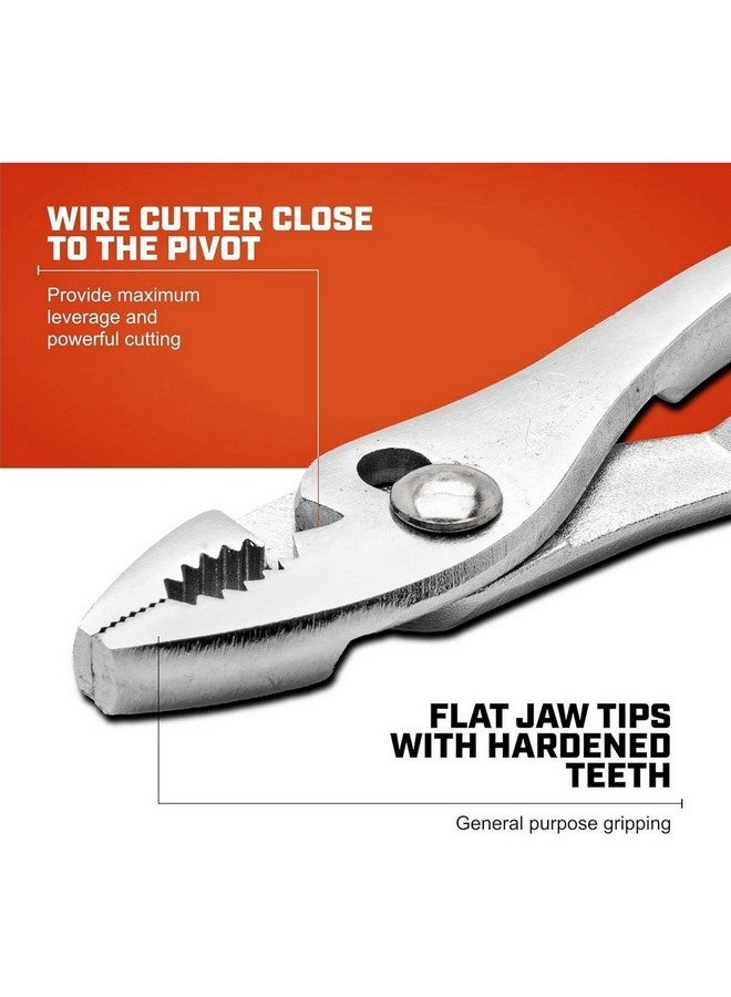كريسنت سي تي كو زرادية مفصلية بفك منحني فضي 6.5 بوصة H26VN-05 - Image 4