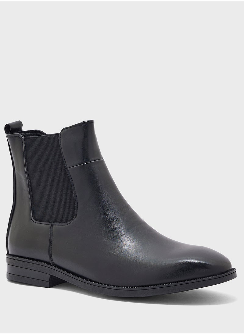 Robert Wood - Classic Formal Chelsea Boots - Image 1