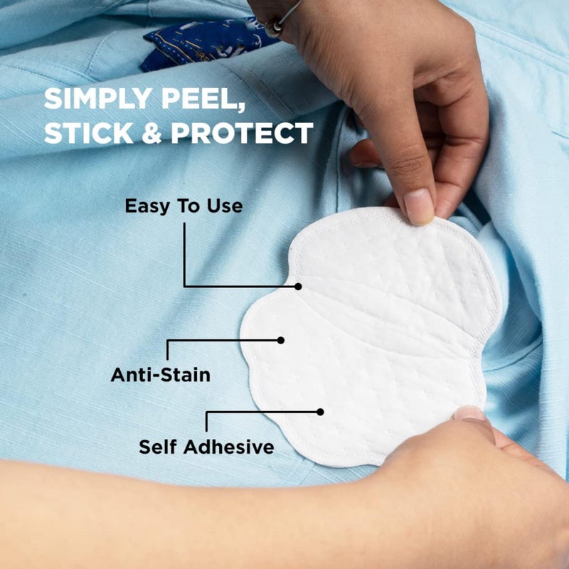 Pee Safe Disposable Underarm Sweat Pads for Men & Women | Ultra-Thin, Soft & Breathable Shields | Locks Sweat & Body Odor | Folded, Leakproof Armpit Liners | 7 Pairs Pack - Image 4