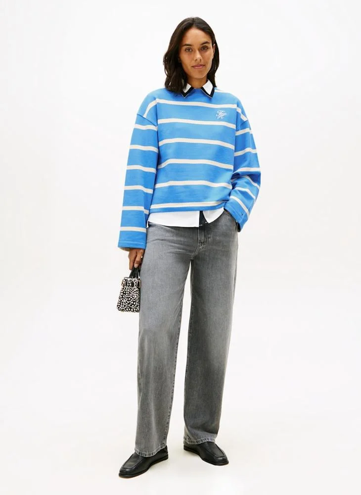 TOMMY HILFIGER  Striped Crew Neck Sweatshirt for Women | Best Price UAE