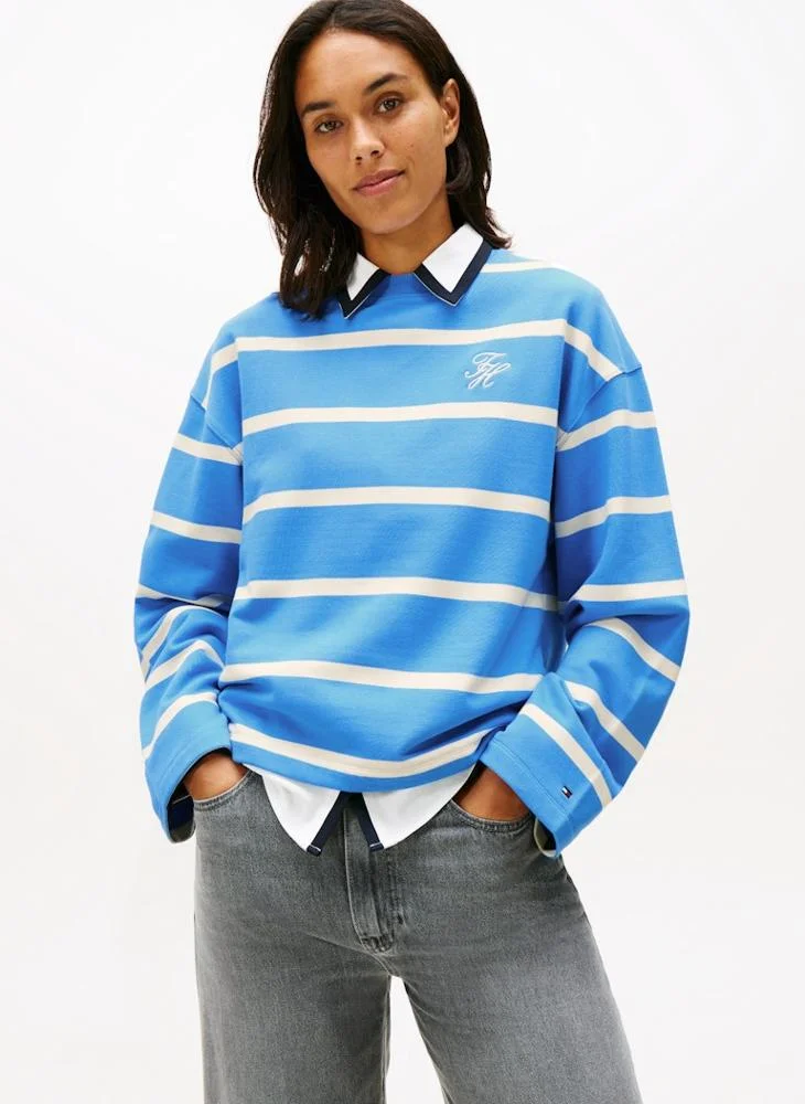 TOMMY HILFIGER Striped Crew Neck Sweatshirt