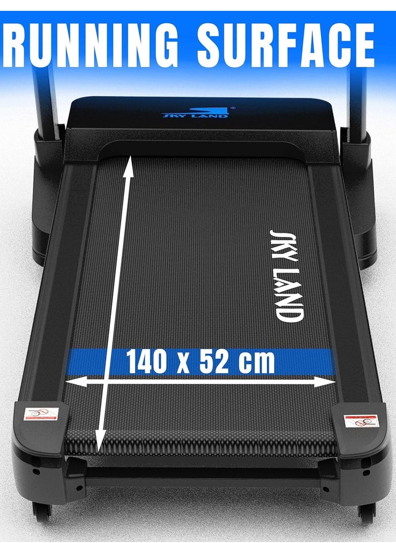 Sky Land Powerful Treadmill for Home Use 7HP Peak DC Motor| Foldable Treadmill with 20% Auto Incline, MP3, & Multi App Support Premium Quality 150kg Max User Weight  - Image 5