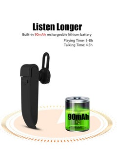 Excefore Smart Voice Translator, Smart Voice Translator Device Bluetooth Wireless Earphone, Portable Business Headphone, Multi-Language Translation Earphone(Black)  - Image 4