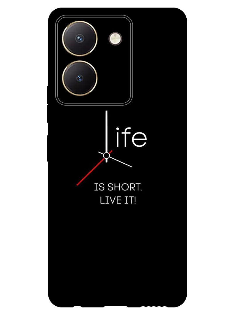 Theodor Protective Case Anti Scratch Shock Proof Bumper Cover For Vivo Y27s Life is Short (2) - Image 1