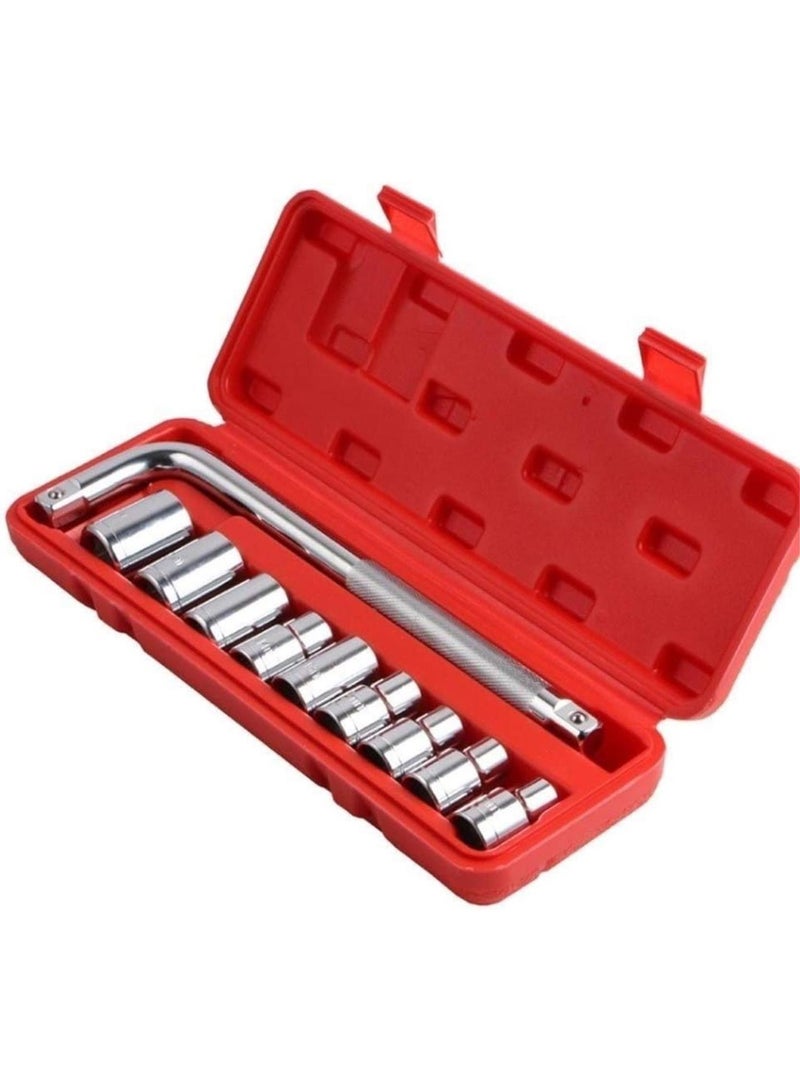 GGOOT Hardware Tool Ratchet Wrench Set Car Repair Key Wrench Spanner Active Head Universal Wrenchs Kit Chrome Steel Hand Tool Kit Set (Color : B) - Image 1