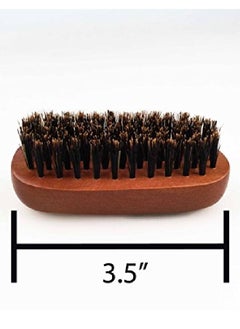 Wav Enforcer Wavenforcer Boar Bristle Pocket-Size Military Brush, Best Brush For Beards / Pocket / Purse / Travel Size, Medium Firmness  - Image 4