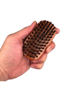 Wav Enforcer Wavenforcer Boar Bristle Pocket-Size Military Brush, Best Brush For Beards / Pocket / Purse / Travel Size, Medium Firmness  - Image 1