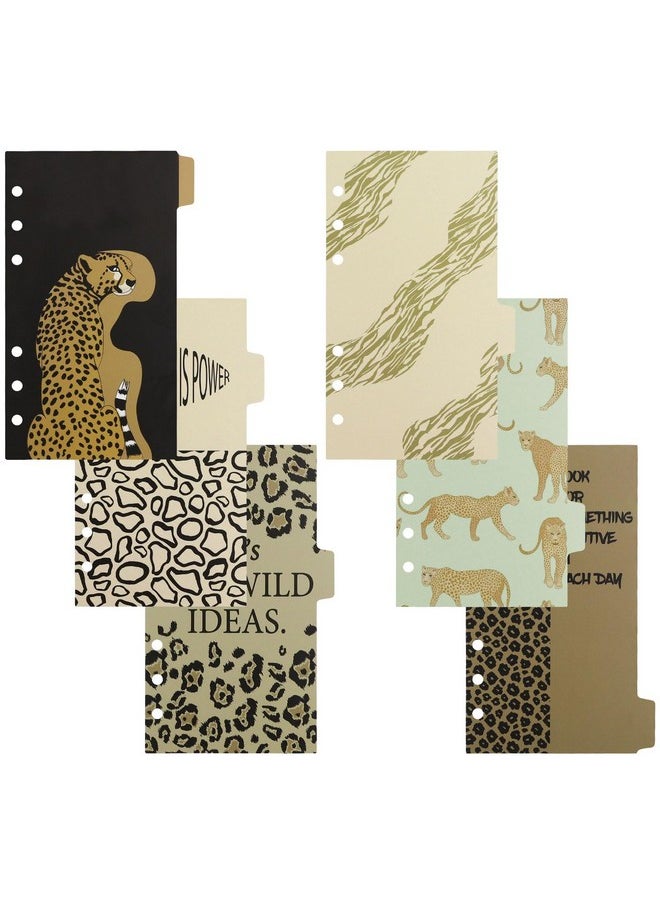 A6 6-Tabs Colorful Leopard Coated Paper Binder Divider Index Right Vertical Divider Set, 6 Holes Page Index Divider For 6-Rings Loose Leaf Planner Journal, Singer Fans Inspired Gift (Leopard, A6) - pzsku/Z3E4478E12E47686DBA83Z/45/_/1731922191/dd1ebafe-6d59-4ee7-a8ea-d73067d2bc71