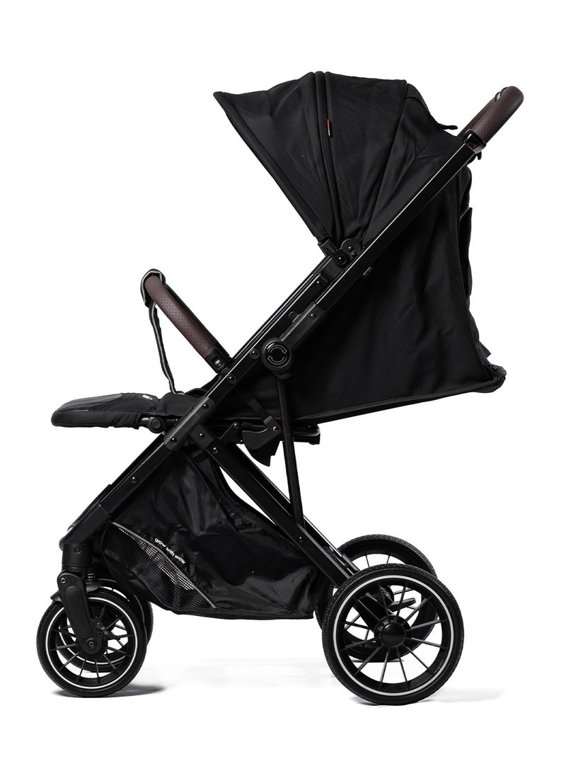 Kidilo - Baby Stroller - Reversible Handle, Comfortable, Foldable Stroller - Newborn Stroller w/All-Scene Large Wheels - Image 1