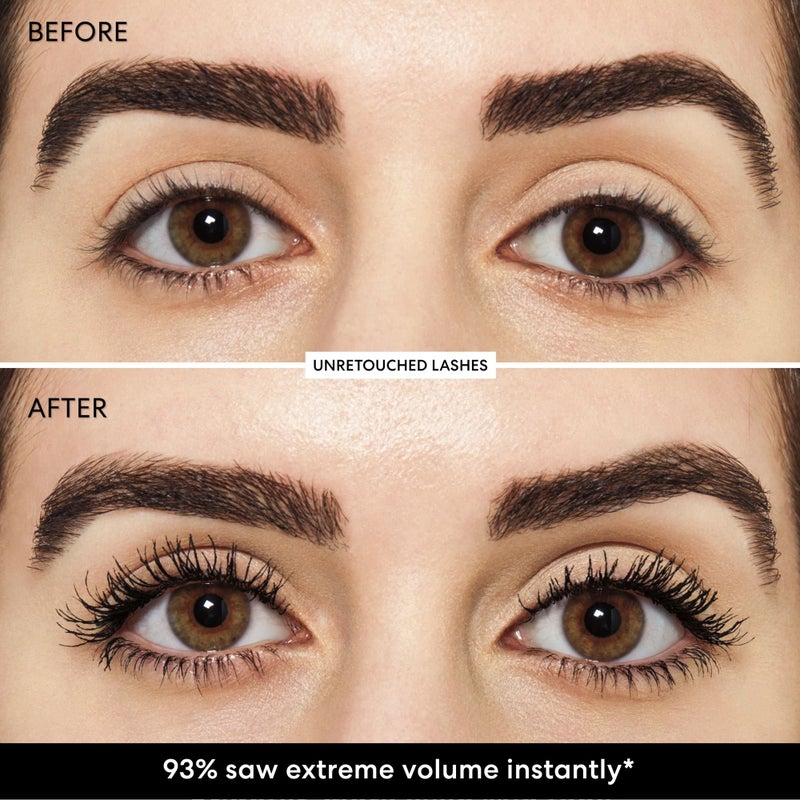 bareMinerals Maximist Phyto-Fiber Volumizing Black Mascara for Visibly Thicker Lashes, All-Day Wear, Waterproof Mascara Black, Vegan - Image 3