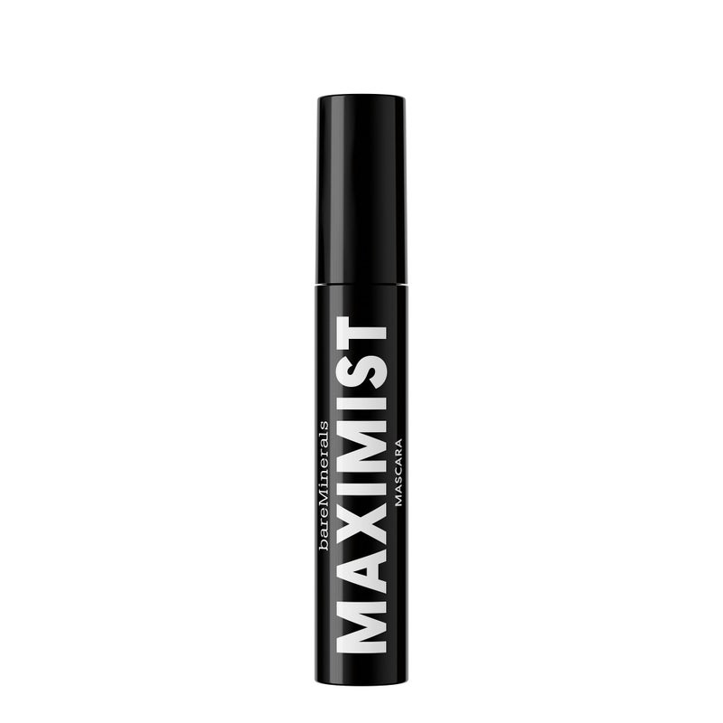 bareMinerals Maximist Phyto-Fiber Volumizing Black Mascara for Visibly Thicker Lashes, All-Day Wear, Waterproof Mascara Black, Vegan - Image 2
