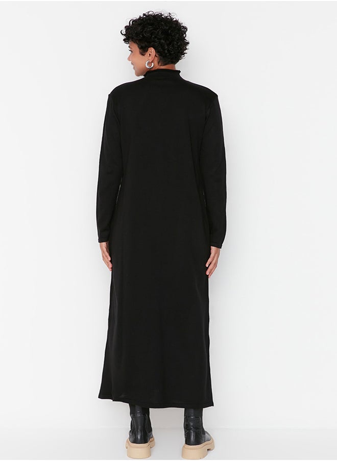 trendyol Black Turtleneck Knitwear Dress TCTAW23EB00001  - Image 5