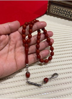 Small Faturan Bakelite Prayer Beads For Men 33 Beads Size 8mm x 10.5mm