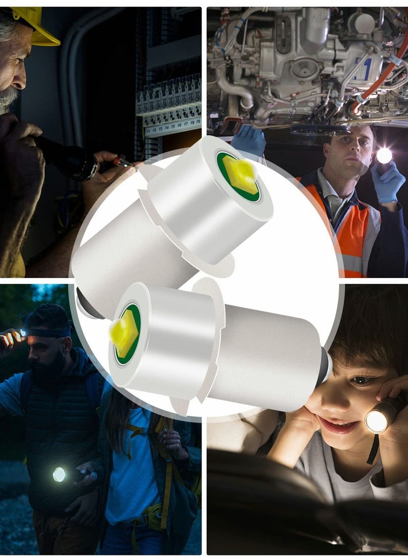 Excefore - LED Flashlight Replacement Bulb with 18V 12V 19.2V 6-24 Volt and 3W and PR2 P13.5S LED Conversion Kit Compatible Ryobi Milwaukee Craftsman Torch Lantern Work Light - Image 1