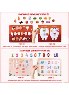 Mr. Penda Montessori Toys Busy Book for Toddlers, Preschool Educational Toys, Kids Autism Sensory Toys Travel Toys (Life Skills Theme)  - Image 5