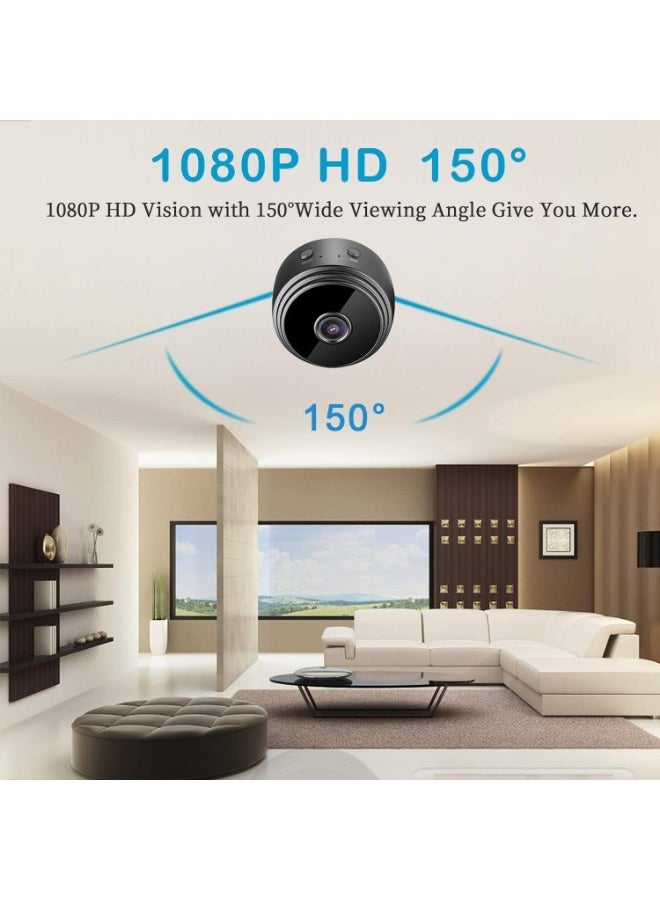 MUNTAQI Mini WiFi Camera 1080P HD – Wireless Camera with Live Video Feed, Motion Detection, Night Vision, Remote Viewing via App, Nanny Cam for Home & Office Security - Image 2
