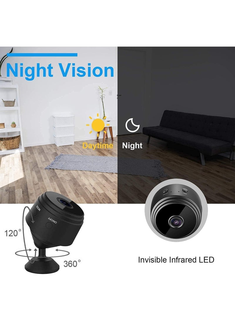 MUNTAQI Mini WiFi Camera 1080P HD – Wireless Camera with Live Video Feed, Motion Detection, Night Vision, Remote Viewing via App, Nanny Cam for Home & Office Security - Image 4