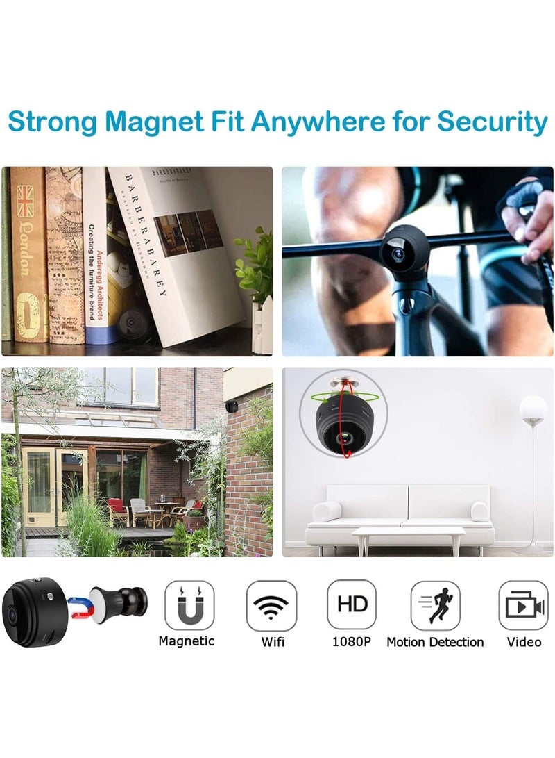 MUNTAQI Mini WiFi Camera 1080P HD – Wireless Camera with Live Video Feed, Motion Detection, Night Vision, Remote Viewing via App, Nanny Cam for Home & Office Security - Image 3