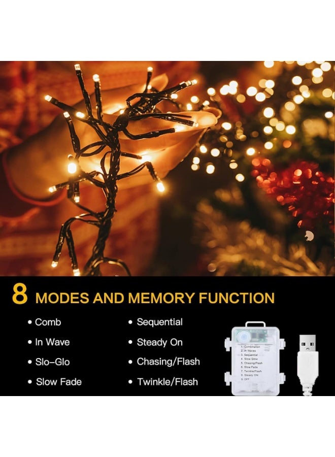 سوفام زخارف رمضان، مصابيح شجرة رمضان 22M 200 LED، أضواء خيط رمضان الأبيض الدافئ لغرفة النوم، شجرة رمضان، ديكور حفلة الحديقة الداخلية والخارجية - Image 5