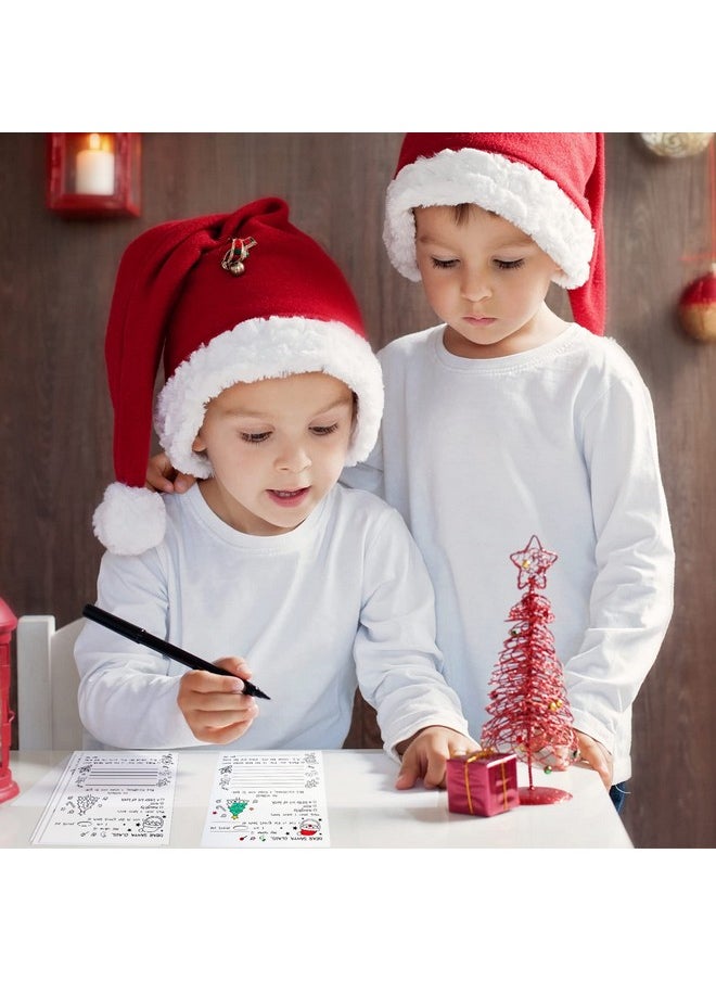 Spiareal Spiareal Christmas Stationery Paper Color Your Own Letter to Santa 8.5 x 11 Inch Christmas Tree Gingerbread Coloring Writing Paper for Family Classroom Xmas Holidays DIY Craft Party Supplies(100 Pcs)  - Image 5