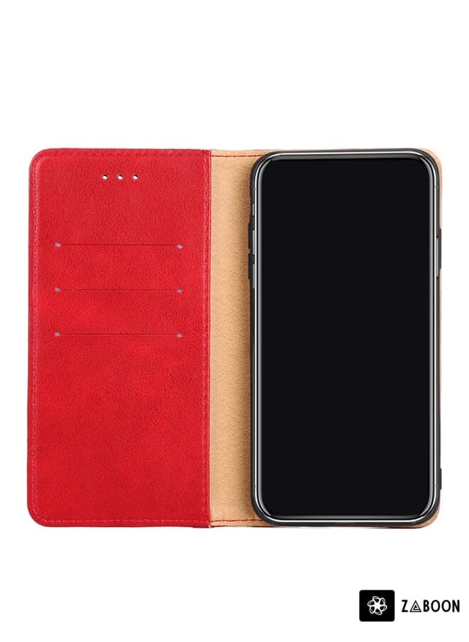Zaboon - Protective Case For Motorola Moto G4 Plus Non-Magnetic Retro Texture Horizontal Flip Leather Case with Holder & Card Slots & Wallet - Image 1