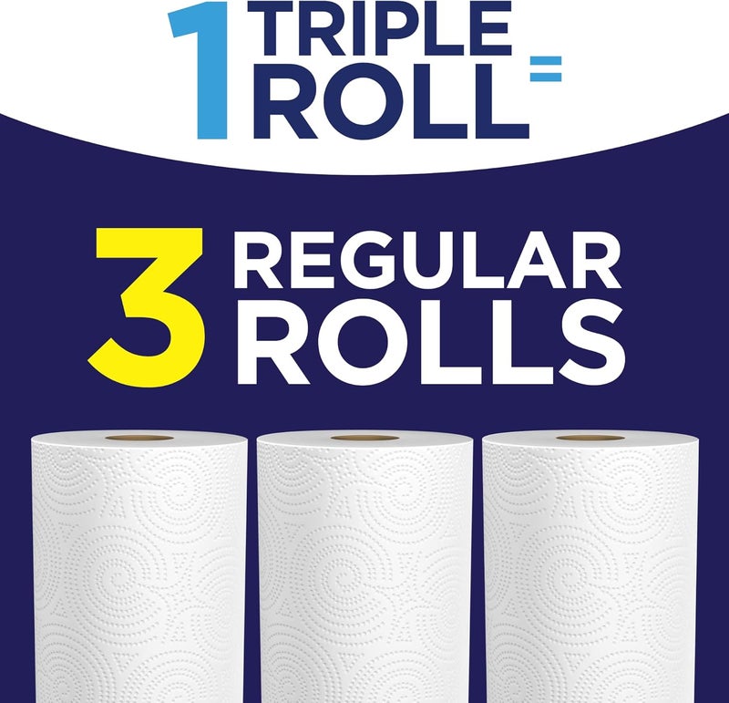 Sparkle Pick-A-Size Paper Towels, 3 Triple Rolls = 9 Regular Rolls, Everyday Value Paper Towel With Full And Half Sheets - Image 5
