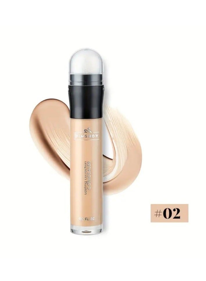 DIMSHOW Waterproof Concealer Pen - Flawless Oil Control, Dark Circle Coverage, Contouring, and Highlighting Stick for Smooth Skin Tone #2 - Image 1