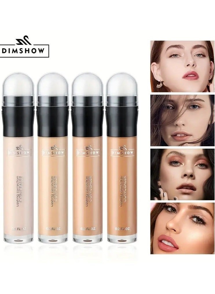 DIMSHOW Waterproof Concealer Pen - Flawless Oil Control, Dark Circle Coverage, Contouring, and Highlighting Stick for Smooth Skin Tone #2 - Image 5