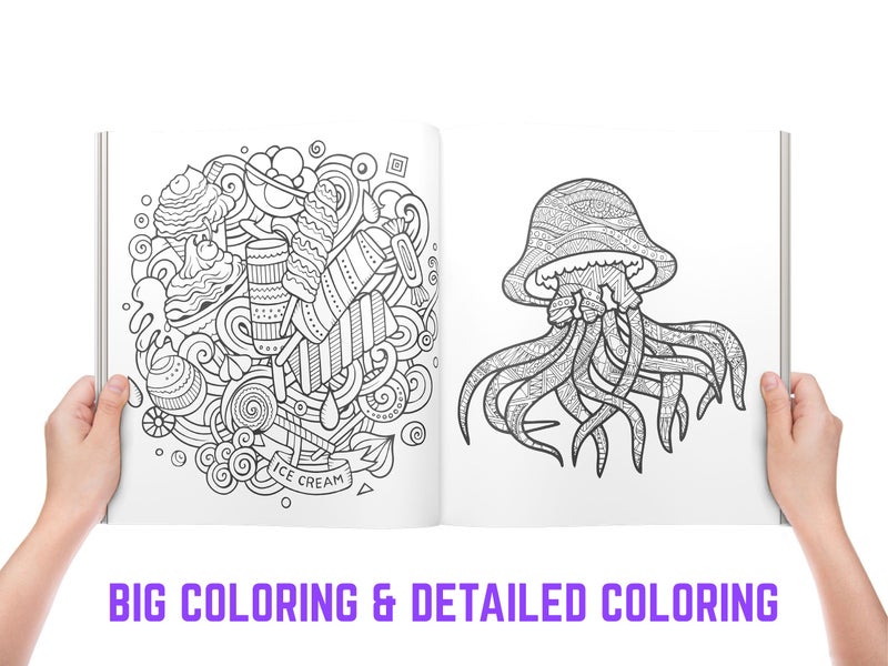 GirlZone Arts and Crafts Unicorn and Mermaids Coloring Book for Girls 4 to 10 Years, Birthday Gift Idea - Image 5