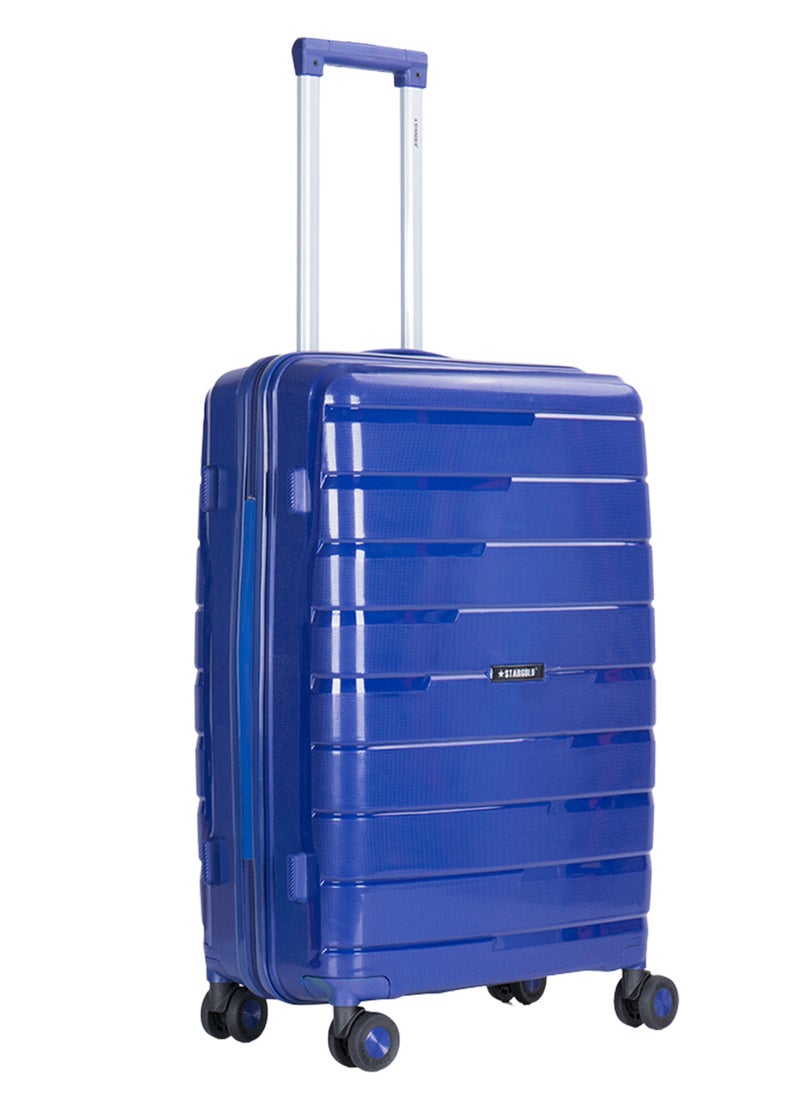 Stargold - Trolley Luggage 3 Pieces Set PP Hard Side Bag 360 Degree Spinner Wheels Trolley Luggage Set with TSA Lock - Image 1