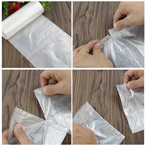 Nicesh Small Garbage Bags 3 Gallon, 225 Count, Black, Clear and White - Image 2