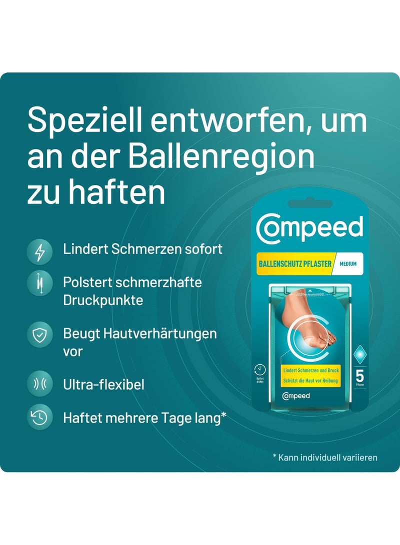 Compeed Hydrocolloid Bunion Pads for Hallux Valgus, Medium, 5 Count - Image 5