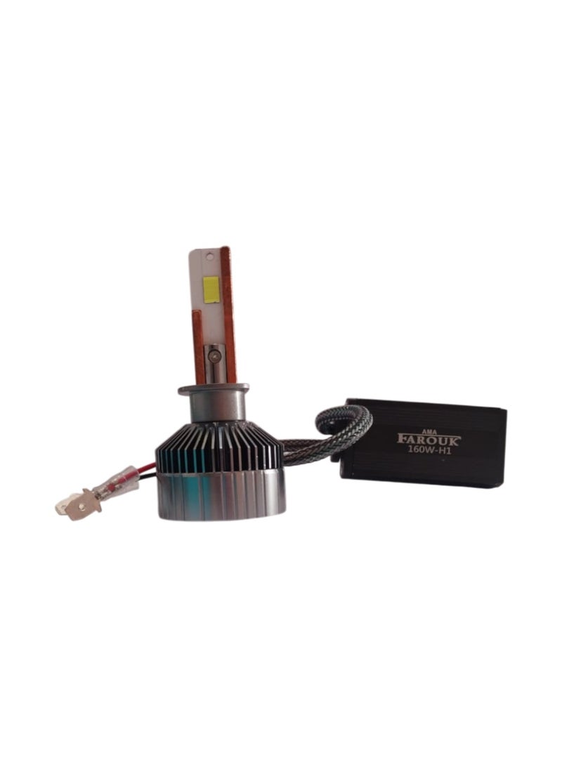 Farouk طقم مصابيح أمامية للسيارة XS-200 H1 LED بقوة إضاءة 14000 لومن، أعلى مستوى إضاءة - Image 2