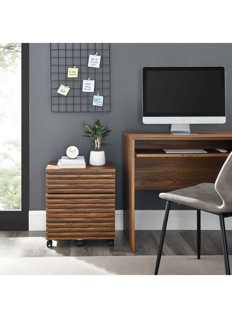 Modway Modway EEI5704WAL Render Wood File Cabinet Walnut  - Image 2