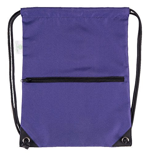 HOLYLUCK Drawstring Backpack Bag Sport Gym Sackpack (purple) - Image 2