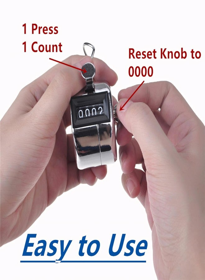 GOGO Hand Tally Counter Handheld 4 Digit Number Lap Counter Manual Mechanical Clicker for Row, People, Golf & Knitting - Image 5