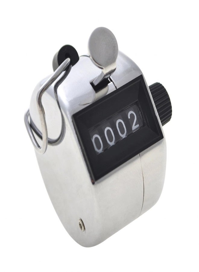 GOGO Hand Tally Counter Handheld 4 Digit Number Lap Counter Manual Mechanical Clicker for Row, People, Golf & Knitting - Image 1