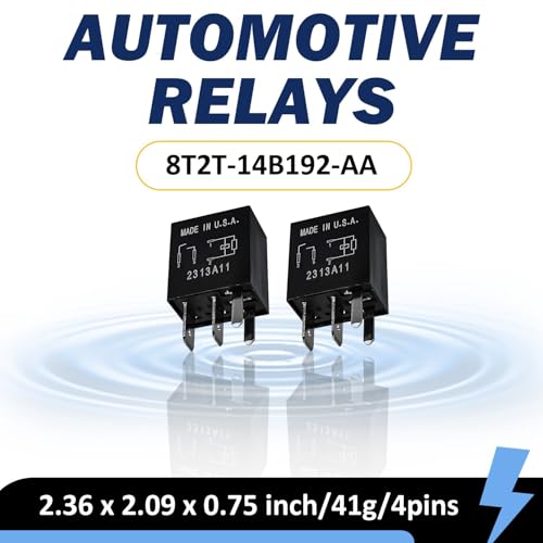 Konlkan 2-Pack Relay 8T2T-14B192-AA | 12VDC 4-Pin Automotive Relay Replacement Compatible with Select Ford Models - Image 2