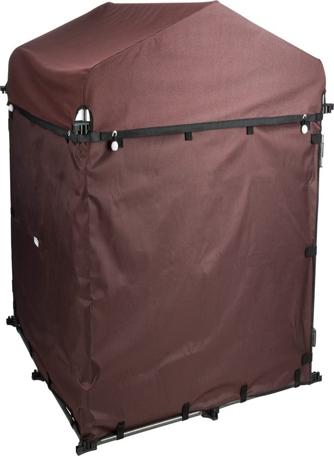 تريكسي مظلة شمسية لبيت الكلاب من TRIXIE، لوحة جانبية للحماية من جميع الأحوال الجوية، تحمي من الشمس والمطر والرياح، تناسب بيت كلاب بمقاس 2.5 × 2.5 × 3 قدم - Image 4