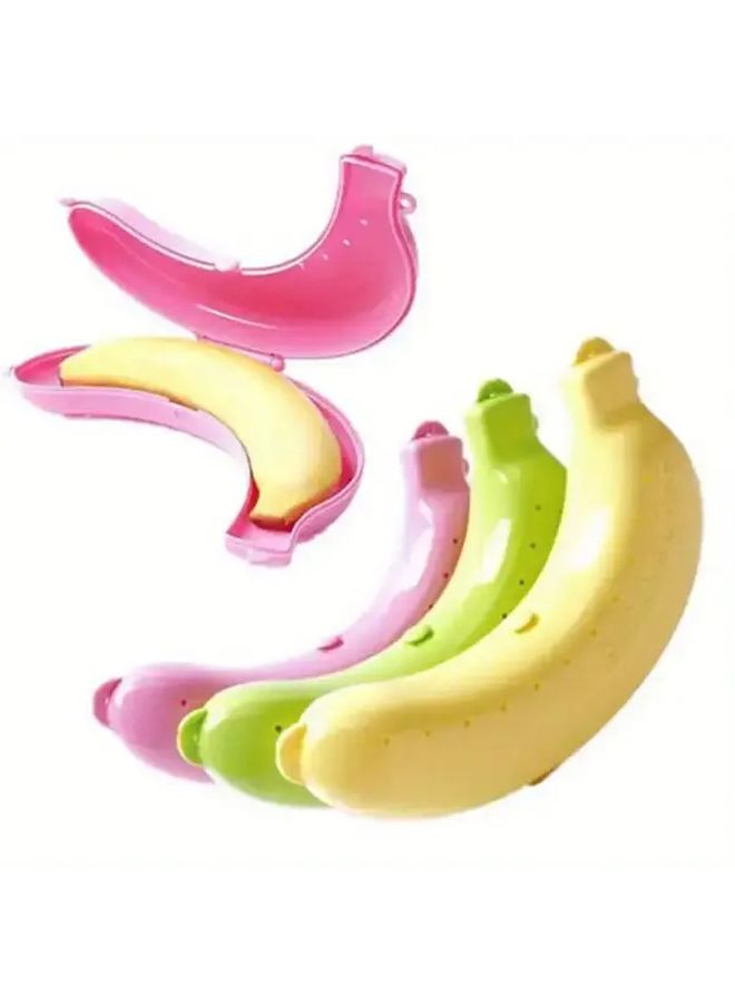 Pink Banana Storage Container Set of 2 Food Lunch Box for Outdoor Camping Kitchen - Image 2