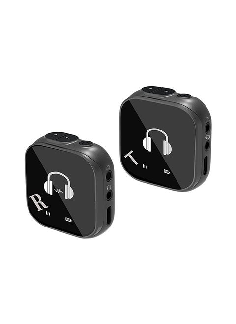 5.8G Wireless In Ear Monitor System Wireless IEM System with Transmitter Receiver Automatic Pairing Professional In Ear Monitor for Computer Phone Sound Card Studio Band Rehearsal Live Performance