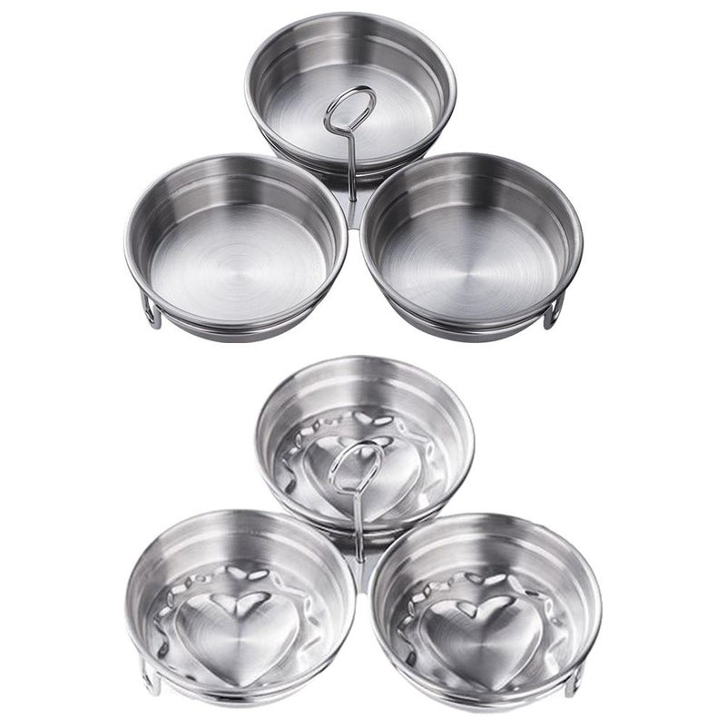 Stainless steel steamed egg mold, children's breakfast mold, poached egg maker, heart-shaped steamed egg mold, kitchen and home use. - Image 5