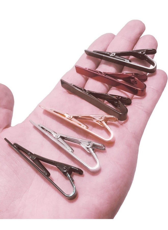 Tornito 6Pcs Tie Clips Set For Men Tie Bar Clip Set For Regular Skinny Ties Necktie Wedding Business Clips For Men  - Image 3