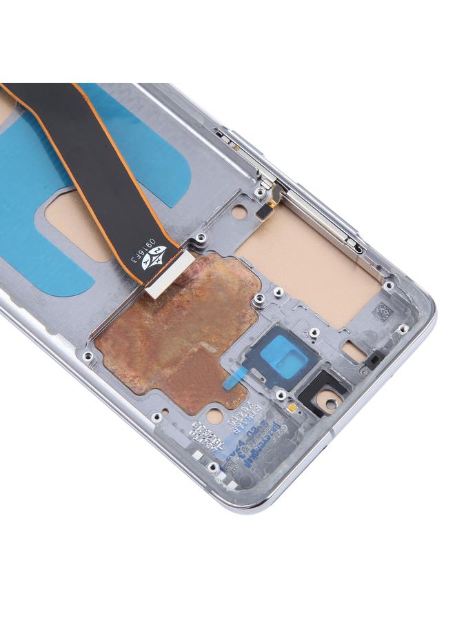 erorex Replacement For Samsung Galaxy S20 SM-G980 TFT LCD Screen Digitizer Full Assembly with Frame, Not Supporting Fingerprint Identification Silver - Image 4