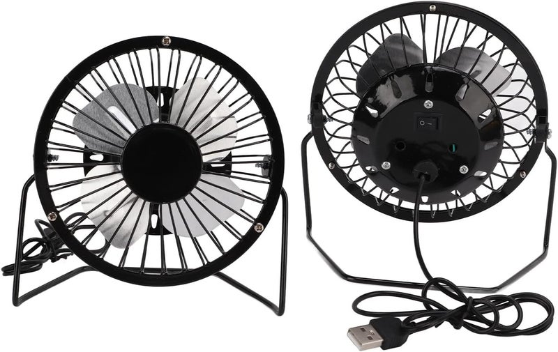 YDuupxe 5W Mini Solar Panel Powered USB Cooling Iron Fan for Home Office Outdoor, Monocrystalline Silicon Solar USB Fan - Image 5