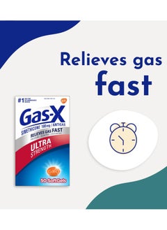 Gas-X Fast Gas Relief, Ultra Strength, 50 Softgels  - Image 4