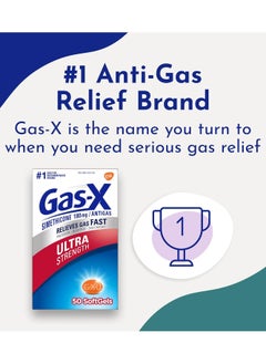 Gas-X Fast Gas Relief, Ultra Strength, 50 Softgels  - Image 3