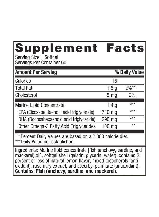 Metagenics OmegaGenics EPA-DHA 1000 Dietary Supplement, 60 Count - Image 2
