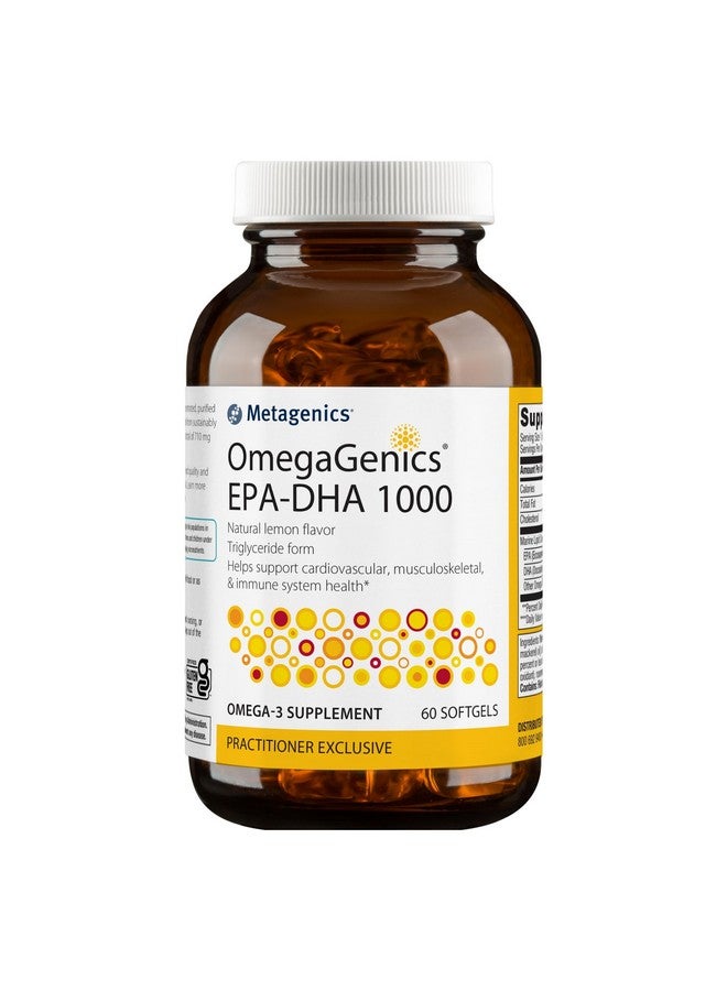 Metagenics OmegaGenics EPA-DHA 1000 Dietary Supplement, 60 Count - Image 1
